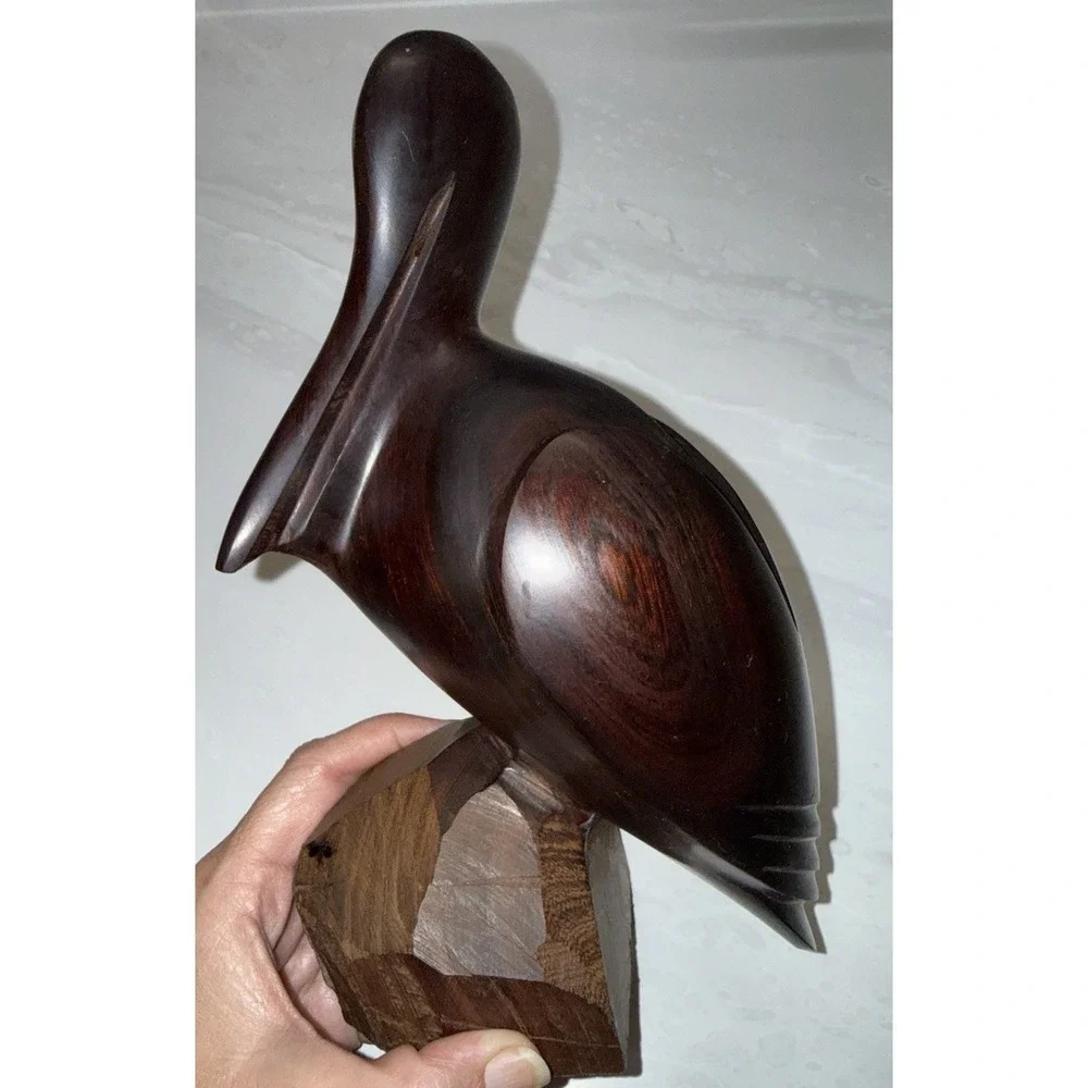 Vintage 1970's Hand Carved 9